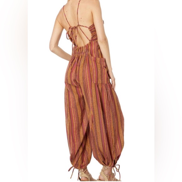 Free People Multicolor Striped Halter Jumpsuit - Picture 2 of 5